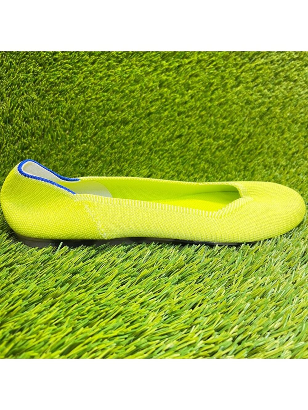 Rothy's The Flat Womens Size 9 Neon Casual Classic Slip On Ballet Flats Shoes